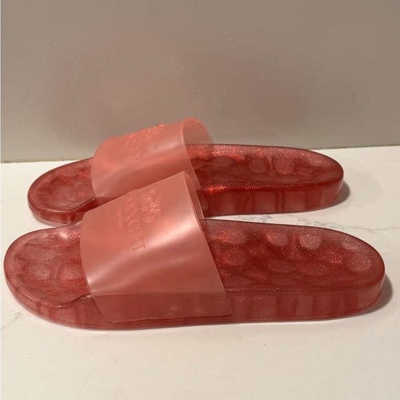 Coach Women's Blush Ulyssa Jelly Pool Slides - Picture 3 of 11